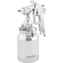 Pistola Para Pintura com Caneca em Alumínio Tipo Sucção PSV 100, Vonder Pistola Para Pintura com Caneca em Alumínio Tipo Sucção PSV 100, Vonder
