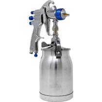 Pistola Para Pintura de Sucção, 1,8 mm, com Caneca de Alumínio 1 L e Válvula de Ajuste, Slg-500s, Devilbiss Pistola Para Pintura de Sucção, 1,8 mm, com Caneca de Alumínio 1 L e Válvula de Ajuste, Slg-500s, Devilbiss