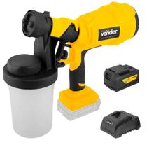 Pistola Pintura A Bateria Intercambiável 18V Ippv1826 Vonder Pistola Pintura A Bateria Intercambiável 18V Ippv1826 Vonder