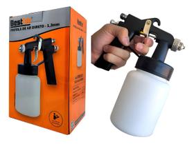 Pistola Pintura Ar Direto Bico 1,3 Mm Caneca 650 Ml Bestfer Pistola Pintura Ar Direto Bico 1,3 Mm Caneca 650 Ml Bestfer