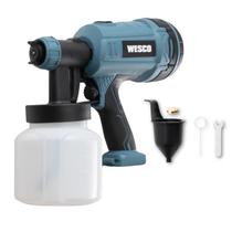Pistola Pintura Bateria Profissional Wesco 18v Sem Fio Automotiva Parede Carro Verniz Tinta Portátil