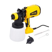 Pistola Pintura Pulverizadora HVLP Elétrica 450W 1000 ML Frente Removível Bico Cobre kit Limpeza 3 Regulagem Jato cabo 3 M Leve SparkBr AMGPI01