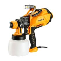 Pistola Pintura Pulverizadora HVLP Elétrica Potência 600W 1.2L Led 3 Bicos 127V Acessórios Deko