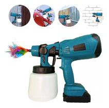 Pistola Pintura Pulverizadora Portátil Profissional 3 Bicos 2 Bateria