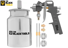 Pistola Pintura Sucção 1000ml 3 Bicos 1.2 1.5 1.8 - Btpt1100 Profissional The Black Tools