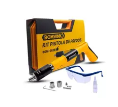 Pistola Revolver Fixação Pregos Finca Pino Ação Direta