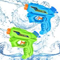 Pistolas de água LEKIMOS Mini Water Blaster 100 ml e 6 m de alcance, pacote 2