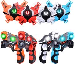 Pistolas de Laser Tag OKKIDY Infravermelho - Pacote com 4 Unidades para Crianças e Adultos