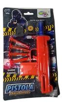 Pistolinha Lança Dardos Vermelho Arminha Brinquedo Gun - Well Toys