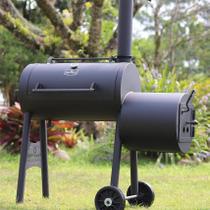 Pit Smoker Defumador Hunter 3mm Cap. 18kg Com 2 Grelhas Inox