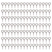 Pitão 9mm Mini Para Biju Artesanato Rosqueável Prata Com 300 Unidades Pitão 9mm Mini Para Biju Artesanato Rosqueável Prata Com 300 Unidades