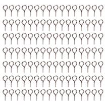 Pitão 9mm Mini Para Biju Artesanato Rosqueável Prata Com 300 Unidades Pitão 9mm Mini Para Biju Artesanato Rosqueável Prata Com 300 Unidades