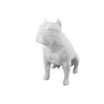 Pitbull Filhote Macho Com Gravata Miniatura Decoração 3D - Br 3D