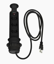 Pix Torre de Tomada Preta C/3 Tomadas 3.650.7297