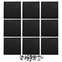 Pixel Plates Feleph 16x16 pretas, 9 unidades com orifícios e pinos para 65803 Pixel Plates Feleph 16x16 pretas, 9 unidades com orifícios e pinos para 65803