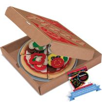 Pizza: Conjunto de comida de feltro e 1 pacote de mini-pad Me l i ssa & Doug Scratch Art (03974)