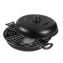 Pizza Grill e Churrasqueira Antiaderente 30cm Preto Nacional Pizza Grill e Churrasqueira Antiaderente 30cm Preto Nacional