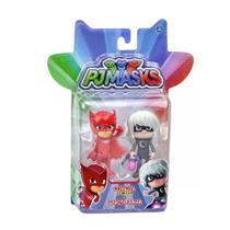 Pj Masks Boneco Corujita Com Luz e Garota Lunar Dtc 4384