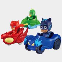 Pj Masks Brinquedo Carrinhos de Fricção Largatixo Menino Gato Corujita