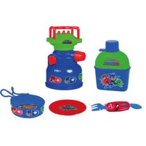 Pj masks camping kit com fogareiro e cantil