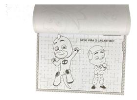 Pj Masks - Prancheta Para Colorir Com 1500 Adesivos Pj Masks - Prancheta Para Colorir Com 1500 Adesivos