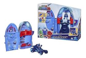 Pj Masks Quartel General Foguete 2 Em 1 - C/ Felinomovel e Menino Gato - Hasbro