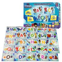 Pj Masks Quebra Cabeça Educativo Alfabeto Letras 78 Peças