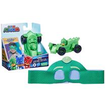 Pj masks veículo lagartixomóvel e máscara lagartixo - hasbro f4598