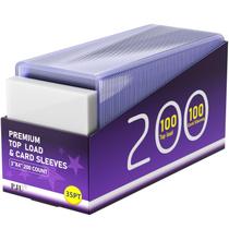 PJU Card Sleeves Top Loaders 200 ct + 100 Soft Sleeves