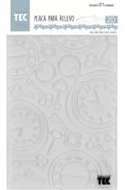 Pl Relevo 2d Ppr014 127x177mm Relogio Vi Toke e Crie