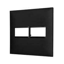 Placa 1+1 Posto 4X4 Preta 618511PT