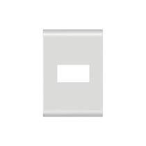 Placa 1 Módulo Horizontal 4x2 c/ Suporte Branco LIZ Tramontina 57106/204 Placa 1 Módulo Horizontal 4x2 c/ Suporte Branco LIZ Tramontina 57106/204