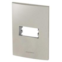 Placa 1 Módulo + Suporte 4X2 - Inova Titanium - 85576