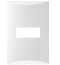 Placa 1 Posto Embutida 4x2 Brava Iriel Branca