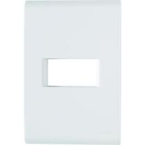 Placa 1 Posto Horizontal 4x2 Tramontina Liz Branca 120 Unidades Placa 1 Posto Horizontal 4x2 Tramontina Liz Branca 120 Unidades