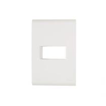 Placa 1 Posto Horizontal 4x2 Tramontina Liz Branca 57106-004 Placa 1 Posto Horizontal 4x2 Tramontina Liz Branca 57106-004