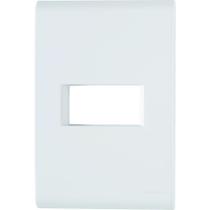 Placa 1 Posto Horizontal 4x2 Tramontina Liz Branca Tramontina