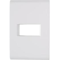 Placa 1 Posto Horizontal 4x2 Tramontina Liz Branca Placa 1 Posto Horizontal 4x2 Tramontina Liz Branca