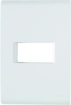 Placa 1 Posto Horizontal 4x2 Tramontina Liz Branca