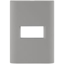 Placa 1 Posto Horizontal Tramontina Giz Com Suporte Fendi Soft Touch 12 X 8,3 X 2,5 Cm Placa 1 Posto Horizontal Tramontina Giz Com Suporte Fendi Soft Touch 12 X 8,3 X 2,5 Cm