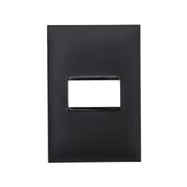 Placa 1 Posto Pial Plus+ 4X2 Preta - Pial Legrand Placa 1 Posto Pial Plus+ 4X2 Preta - Pial Legrand