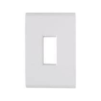 Placa 1 Posto Vertical 4x2 c/ Suporte Tramontina Liz Branca