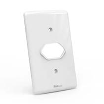 Placa 1 Tomada Horizontal 4X2 Kit Com 5 Pecas Enerbras Artis Branco