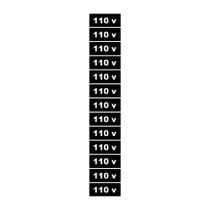 Placa 110 Volts 3,6 x 1,5 Cm 13 Unidades PS74 Encartale