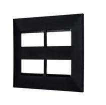 Placa 2 2 posto 4x4 preta 618514pt pial plus +