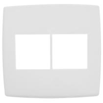 Placa 2+2 Postos 4x4 Branca - 618512BC - PIAL PLUS Placa 2+2 Postos 4x4 Branca - 618512BC - PIAL PLUS