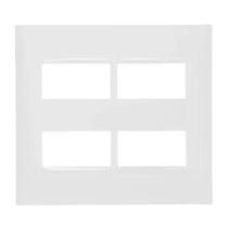 Placa 2+2 Postos Separados 4X4 Branca 618514BC Placa 2+2 Postos Separados 4X4 Branca 618514BC