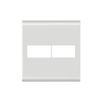Placa 2 módulos 4x4 c/ Suporte Branco LIZ Tramontina 57106/023