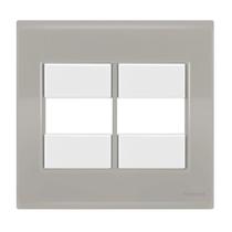 Placa 2 Módulos 4X4 - Tramontina Liz Fendi / Branco
