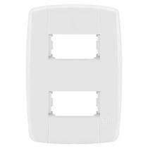 Placa 2 Módulos Com Suporte 4X2 - Ilumi Lev - 8708 Placa 2 Módulos Com Suporte 4X2 - Ilumi Lev - 8708